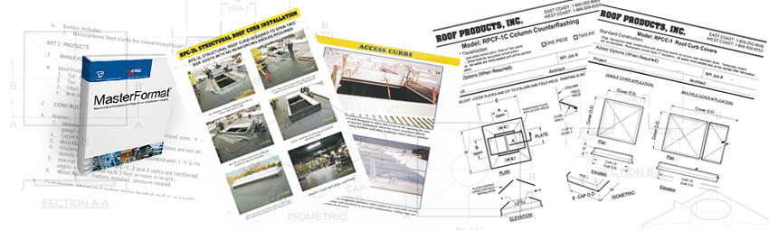 Roof Curb Specifications, Roof Curb Installation Instructions & Roof Curb Detailed Drawings and Submittal Sheets.